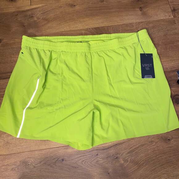 VRST Accelerate Run Shorts Size XXL Chameleon Green 5" Lined‎ Pocket NEW Men - Picture 1 of 4